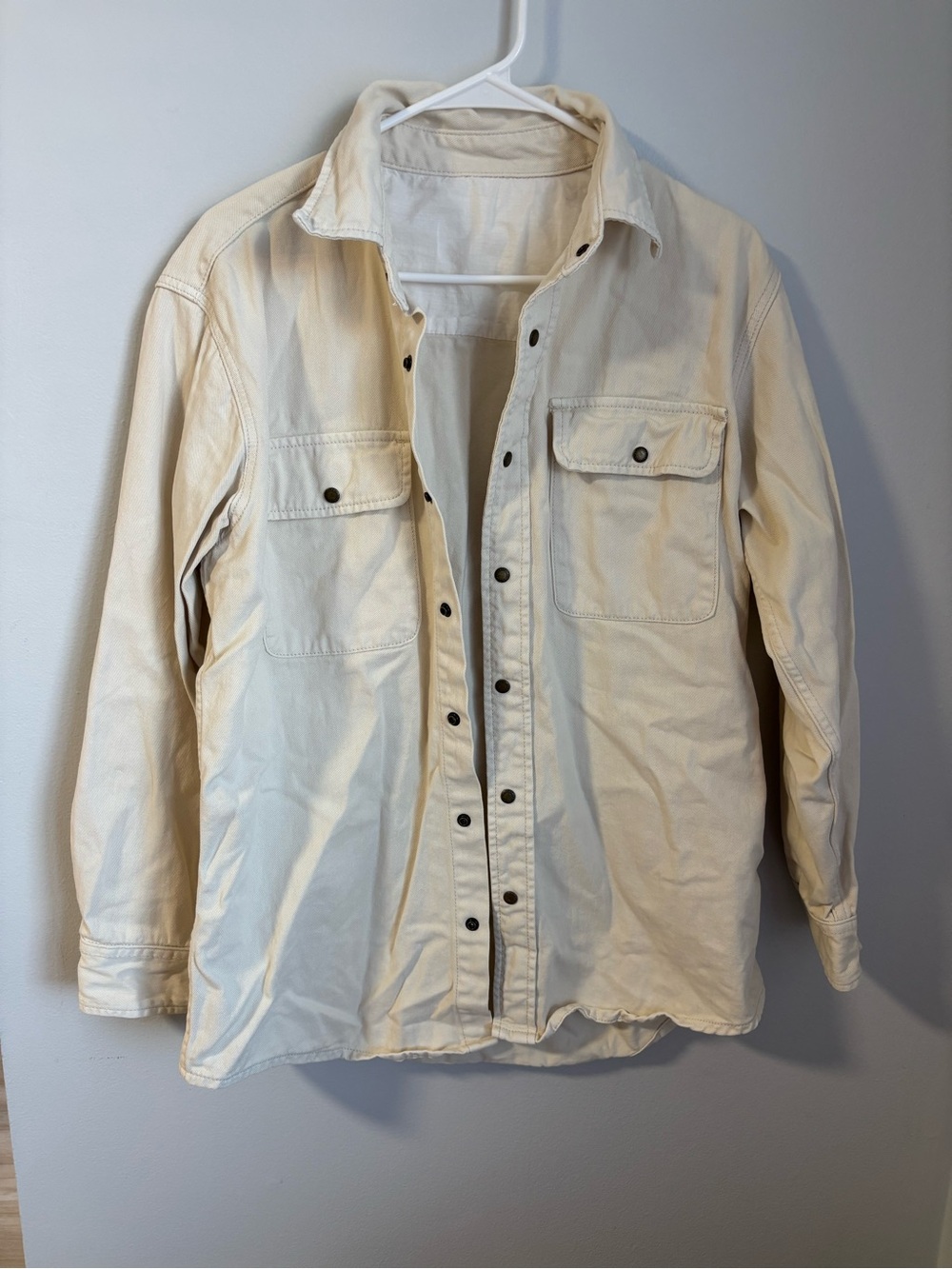 Brandy Melville John Galt Cream Shacket